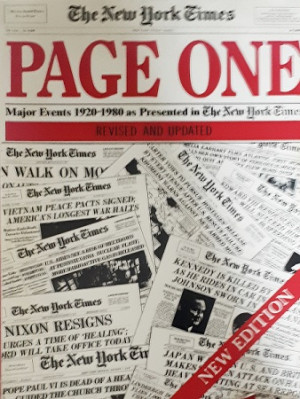 The New York Times. Page One. Major events 1920 - 1980