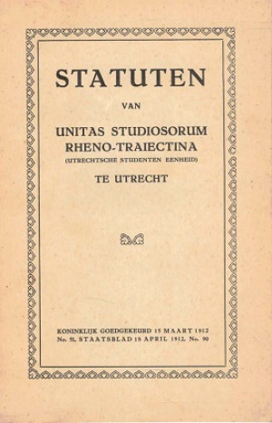 Statuten van Unitas Studiosorum Rheno-Traiectina te Utrecht
