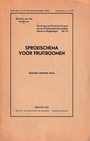 Sproeischema voor fruitbomen