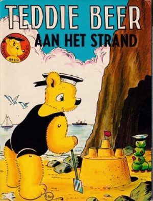 Teddie beer aan het strand
