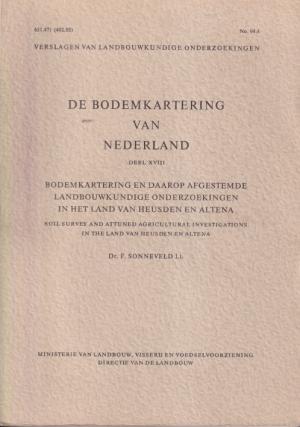 De bodemkartering van Nederland. Deel XVIII Het land van Heusden en Altena