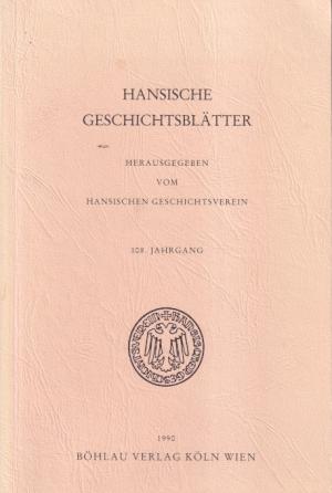 Hansische Geschichtsbläter. 108. Jahrgang