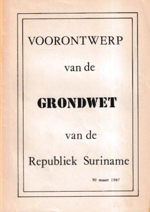 Voorontwerp van de Grondwet van de Republiek Suriname