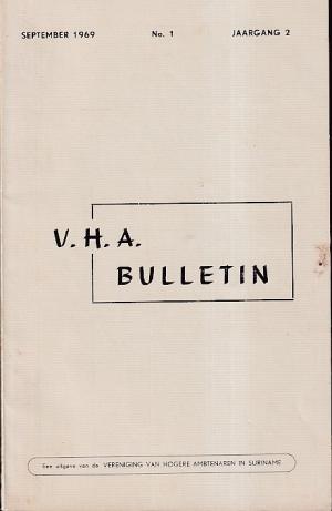 V.H.A. Bulletin Jaargang 2, nr 1. Overstakingen in Suriname