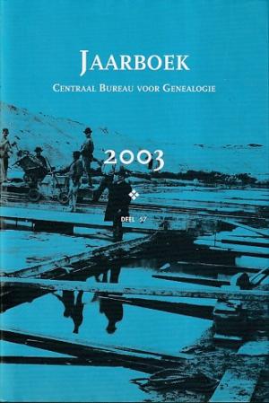 Jaarboek Centraal Bureau voor Genealogie 2003. Deel 57. Thema Waterbeheer