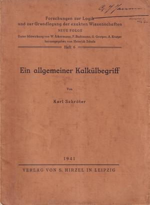 Ein allgemeiner Kalkülbegriff