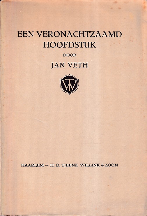 Veth, Jan - Een veronachtzaamd hoofdstuk uit onze beschavingsgeschiedenis der zeventiende eeuw