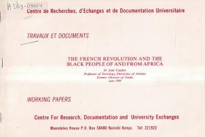 The French revolution and the black people of and from Africa