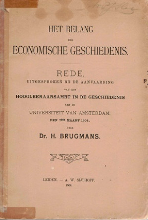 Het belang der economische geschiedenis.