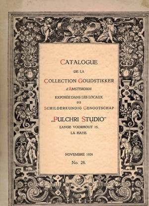 Catalogue de la collection Goudstikker d'Amsterdam exposeée dans les locaux du Pulchri Studio