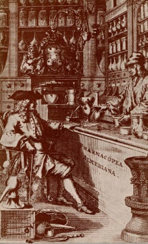 De oude apotheek.