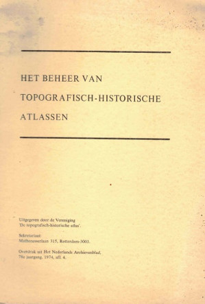 Het beheer van topografisch-historische atlassen