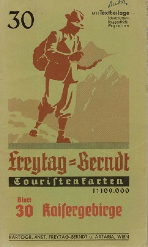 Freytag-Berndt Touristenkarten. nr  30 Kaisergebirge