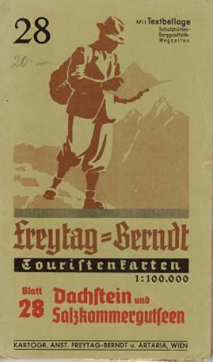 Freytag-Berndt Touristenkarten. nr  28 Dachstein und Salzkammergutseen