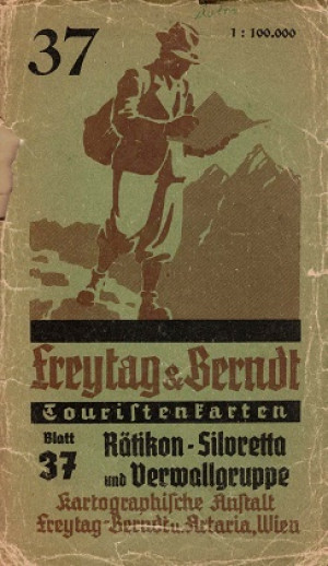 Freytag-Berndt Touristenkarten. nr 37 Rätikon-Silvretta und Verwallgruppe