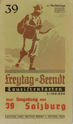 Freytag-Berndt Touristenkarten. nr 39 Umgebung von Salzburg