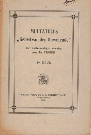 Multatuli's Gebed van den Onwetende.