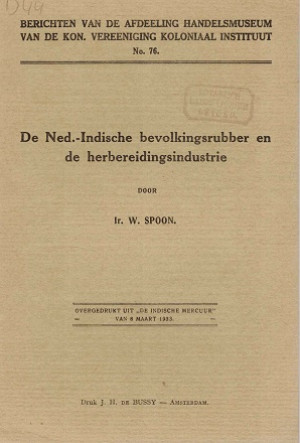 De Ned.-Indische bevolkingsrubber en de herbereidingsindustrie