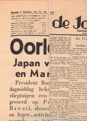 Drie vooroorlogse kranten uit Indië: De vlucht van de Pelikaan, Tjarda van Starkenborgh Stachouwer wordt gouverneur-generaal en De aanval op Pearl Harbour.