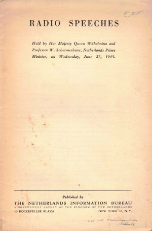 Radio speeches, June 27, 1945