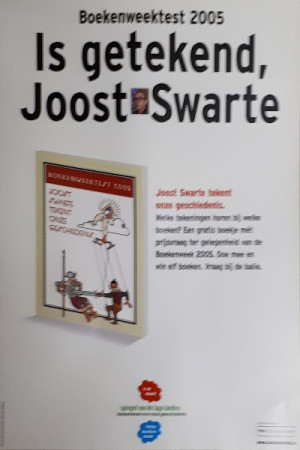 Boekenweekaffiche 2005. Is getekend Joost Swarte