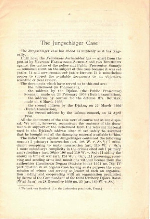 The Jungschläger case