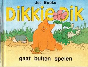 Dikkie Dik gaat buiten spelen.