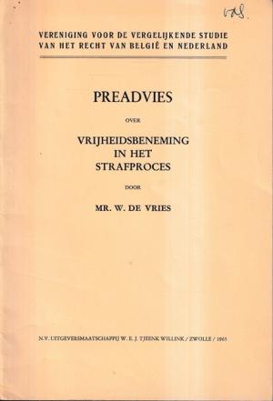 Preadvies over vrijheidsbeneming in het strafproces