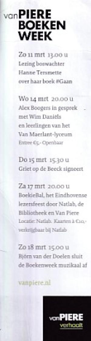 Boekenlegger Boekenweek 2018