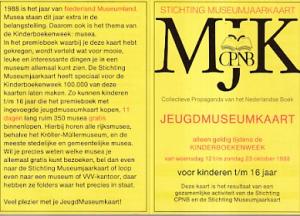 Jeugdmuseumkaart 1988