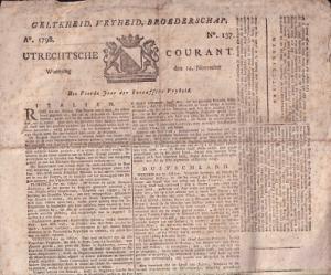 Utrechtsche Courant 14 november 1798