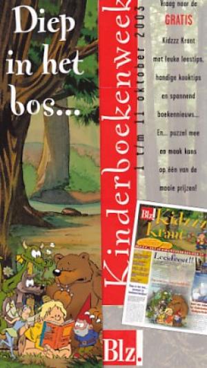 Boekenlegger Kinderboekenweek 2003 Diep in het bos