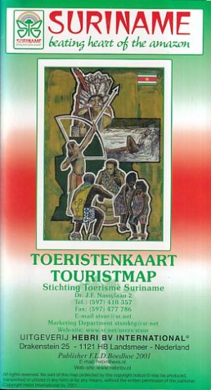 Toeristenkaart/Touristmap Suriname