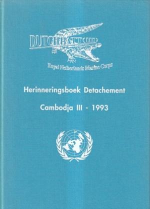 Herinneringsboek Detachement Cambodja III - 1993